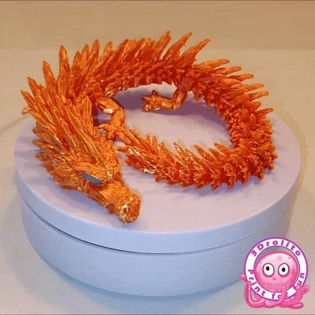 Dragon articulé imprimé en 3D en pièce unique